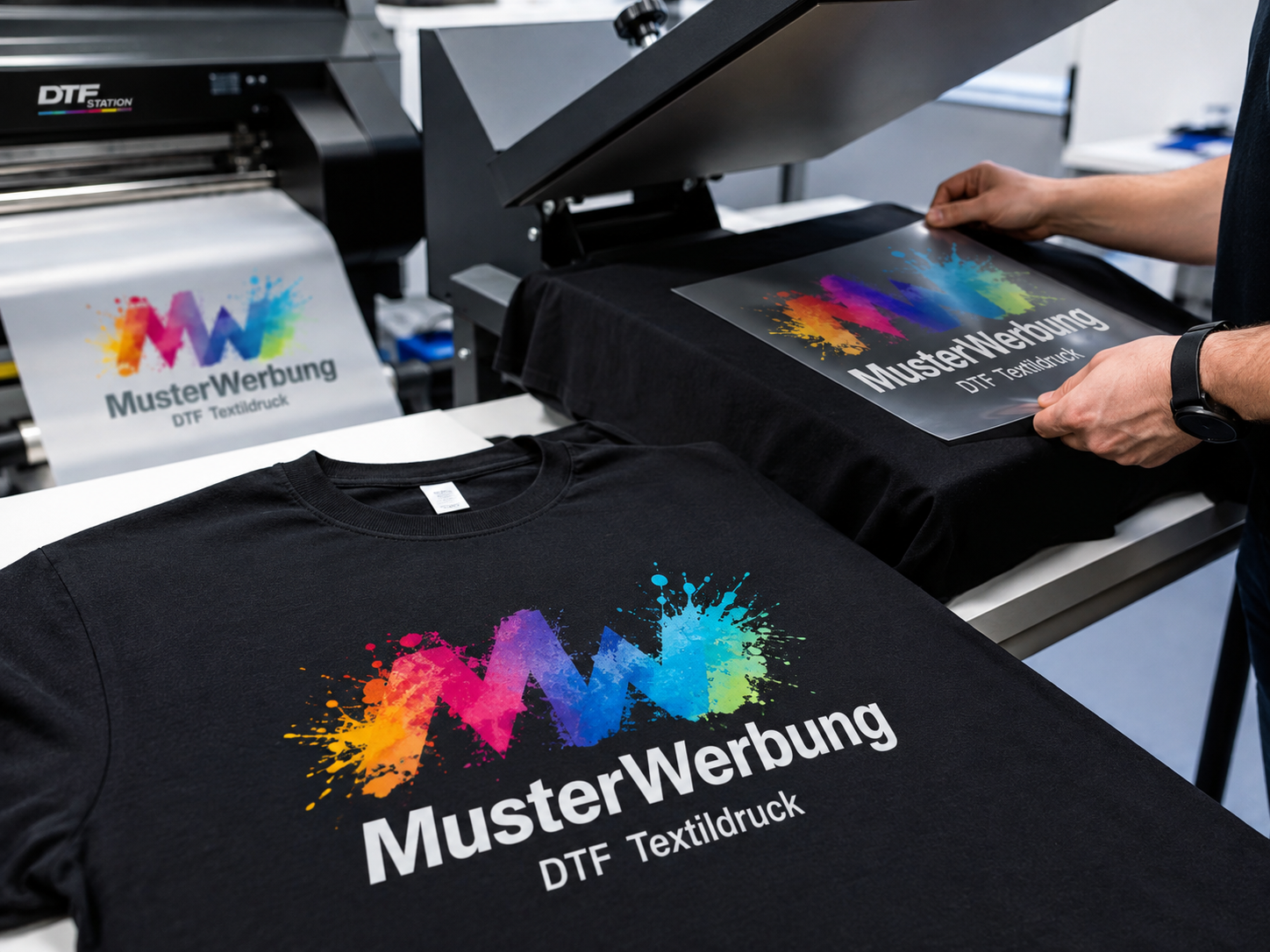 Beispiel für Textildruck